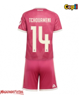 Real Madrid Aurelien Tchouameni #14 Echipament de Fotbal Replică 2026-27 Copii Treilea (+ Șorturi)